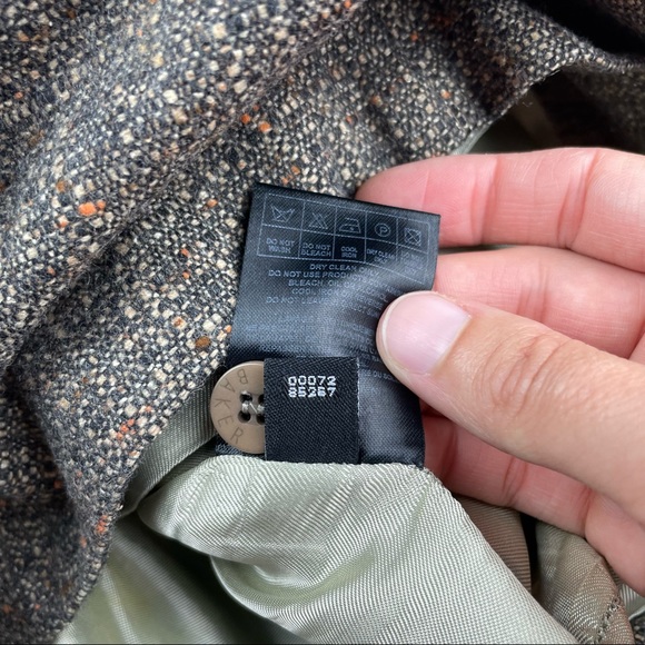 Ted Baker London Brown Tweed Wool Silk Pencil Skirt Women Size Medium - Picture 5 of 8